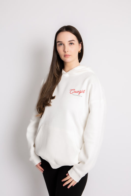 Oversized Cowgirl Hoodie - Cloud (Preorder)