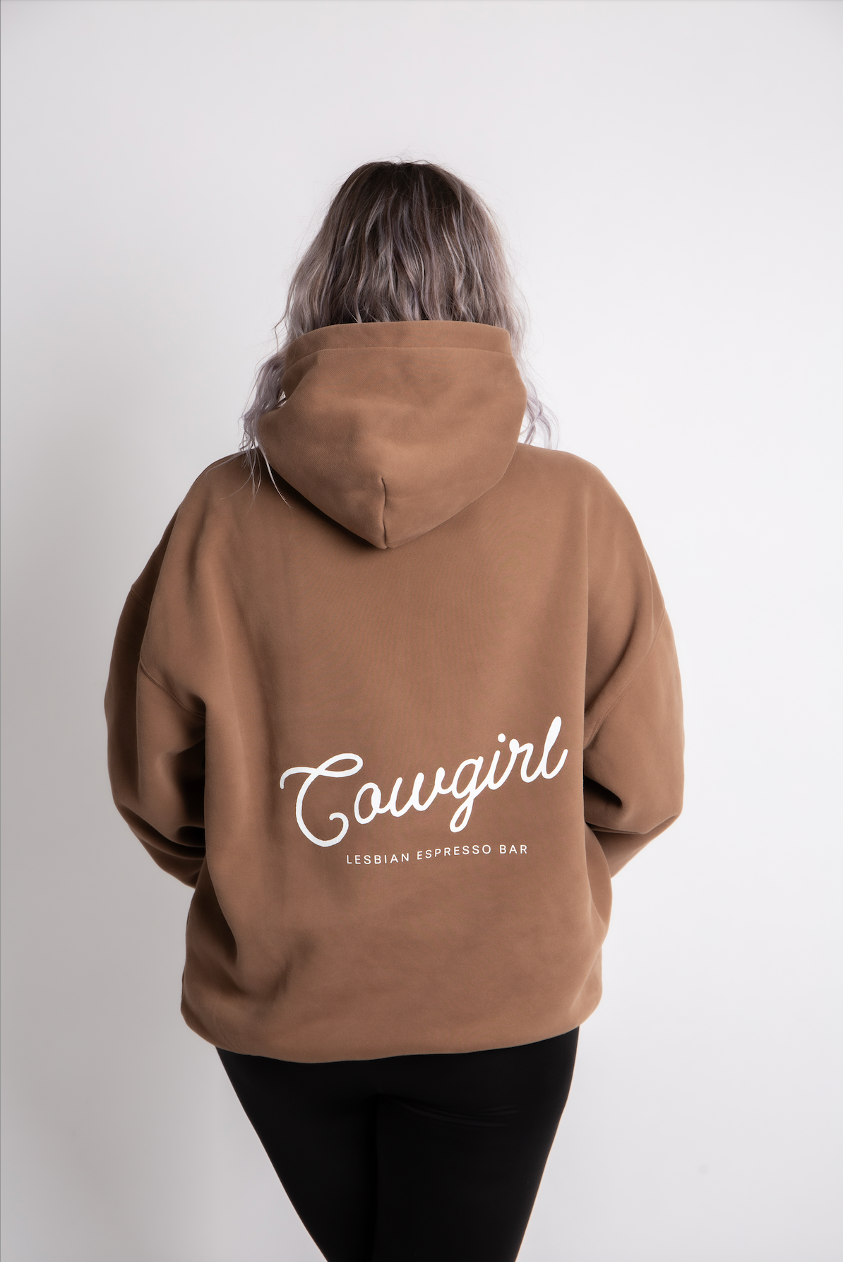 Oversized Cowgirl Hoodie - Mocha (Preorder)