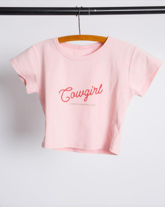 Cowgirl Baby Tee - Pink (Preorder)